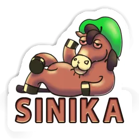 Sticker Sinika Lying horse Image