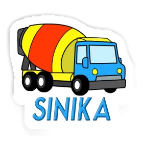 Mixer Truck Sticker Sinika Image