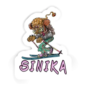 Sinika Sticker Telemark Skier Image