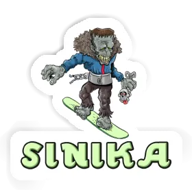 Sticker Snowboarder Sinika Image