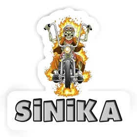 Sinika Sticker Motorbike Rider Image