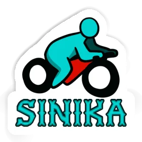 Autocollant Motocycliste Sinika Image