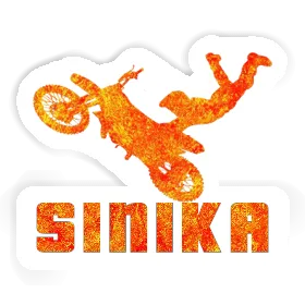 Aufkleber Motocross-Fahrer Sinika Image