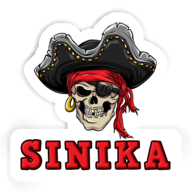 Autocollant Sinika Tête de pirate Image