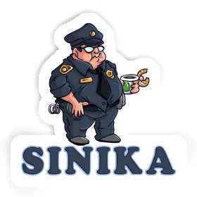 Sticker Sinika Police Officer Image