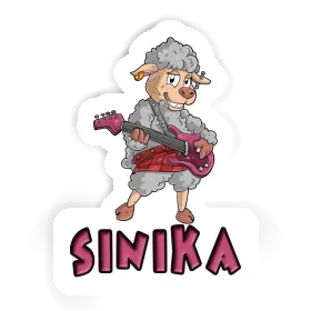 Sinika Sticker Guitarist Image