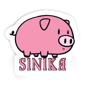 Sticker Sinika Pig Image