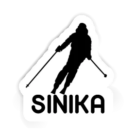 Skier Sticker Sinika Image