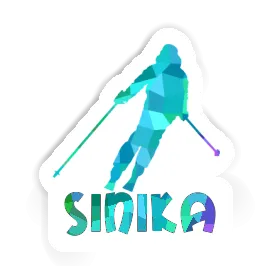 Sticker Sinika Skier Image