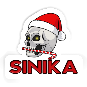 Sticker Christmas Skull Sinika Image