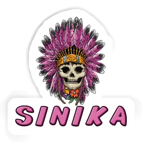 Womens Skull Sticker Sinika Image