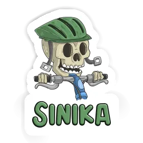 Sticker Sinika Bicycle Rider Image