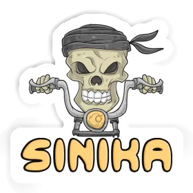 Motorcycle Rider Sticker Sinika Image