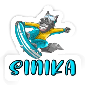 Sinika Sticker Snowboarder Image