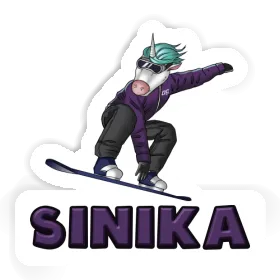 Sinika Sticker Snowboarder Image