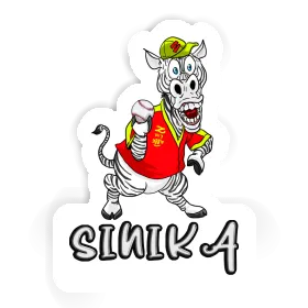 Sticker Sinika Zebra Image