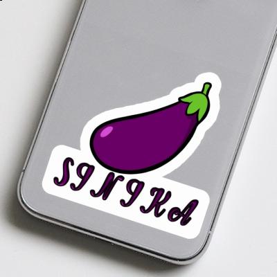 Sinika Sticker Aubergine Laptop Image