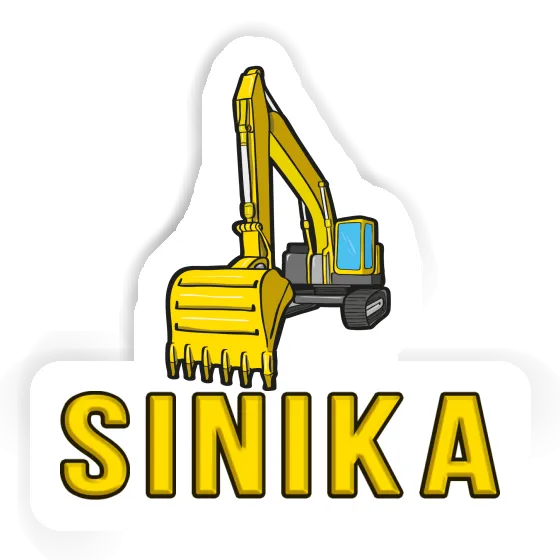 Sticker Sinika Excavator Laptop Image