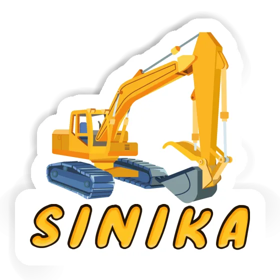 Excavator Sticker Sinika Notebook Image