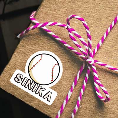 Aufkleber Baseball Ball Sinika Notebook Image