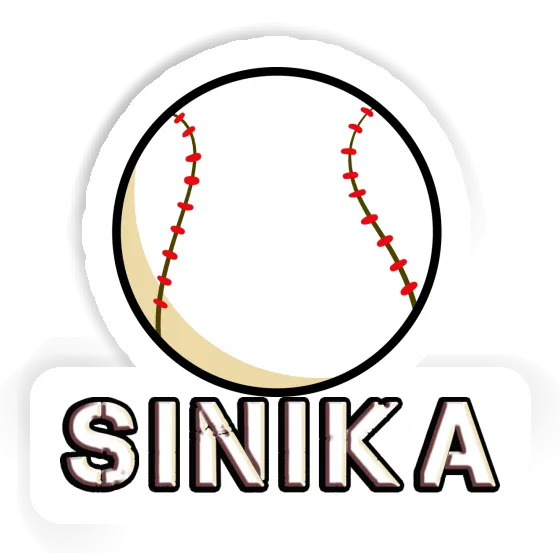 Aufkleber Baseball Ball Sinika Notebook Image