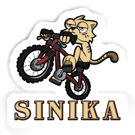 Sticker Sinika Bike Cat Image