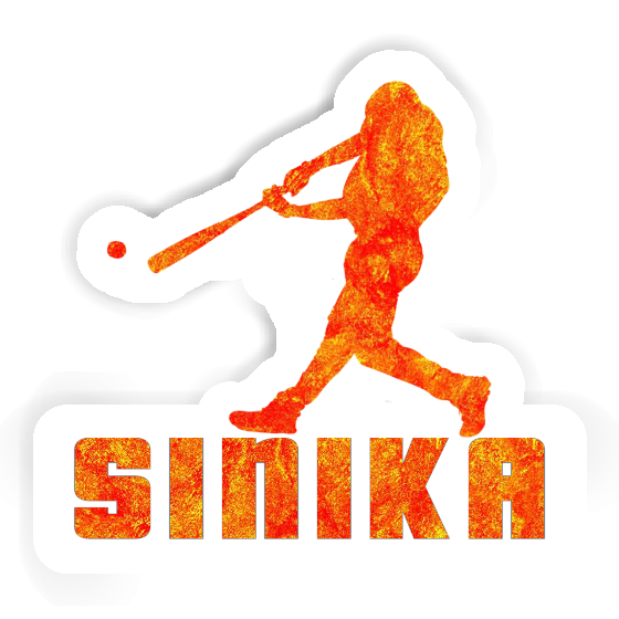 Joueur de baseball Autocollant Sinika Gift package Image