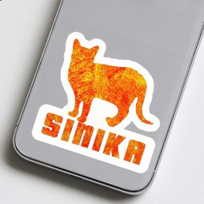 Sticker Sinika Cat Laptop Image