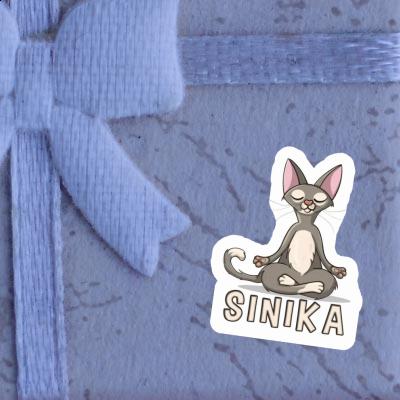 Sticker Sinika Yoga Cat Notebook Image