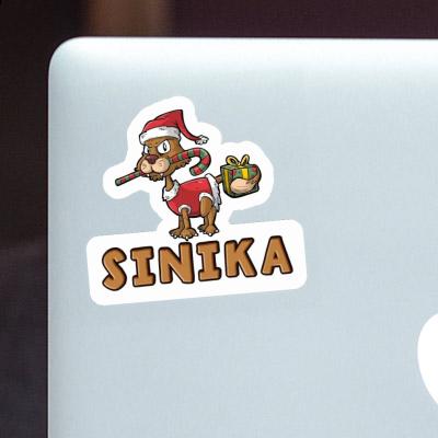 Sticker Christmas Cat Sinika Gift package Image