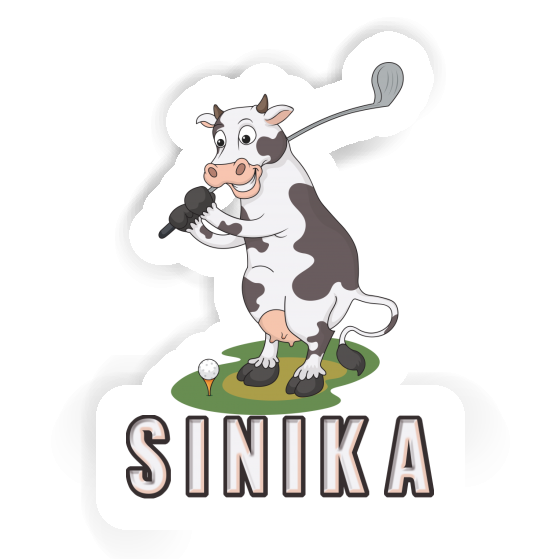 Sinika Sticker Golf Cow Image