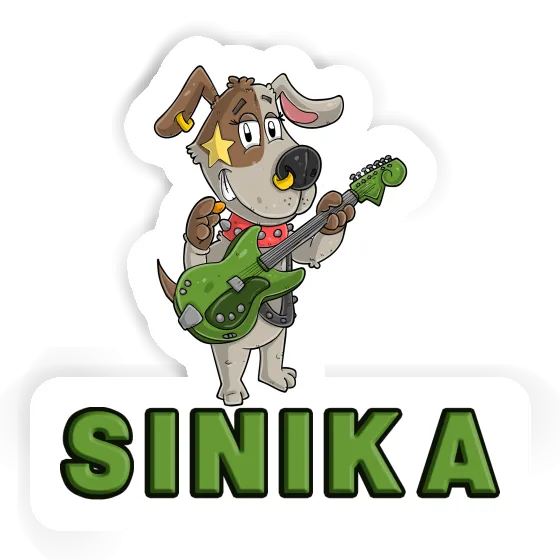 Sticker Guitarist Sinika Notebook Image