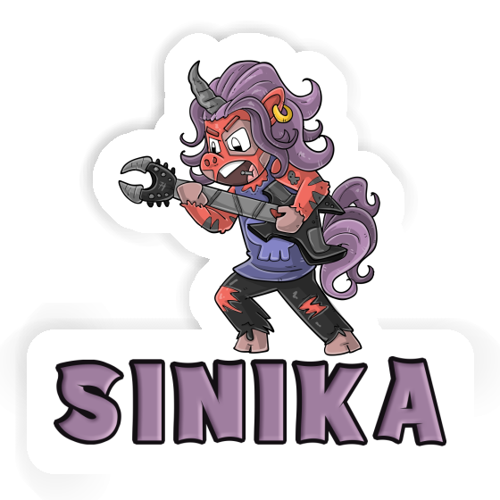 Rocking Unicorn Sticker Sinika Laptop Image