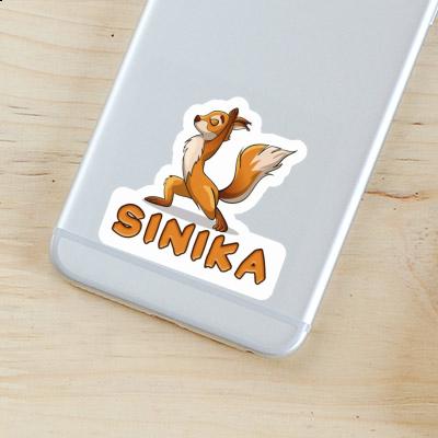 Sticker Sinika Yoga Squirrel Gift package Image