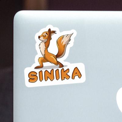 Sticker Sinika Yoga Squirrel Gift package Image