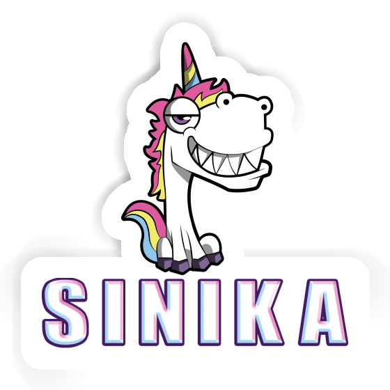 Sticker Grinning Unicorn Sinika Image