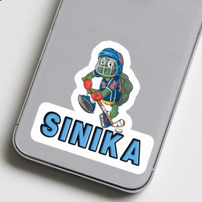 Sinika Sticker Hockey Player Notebook Image