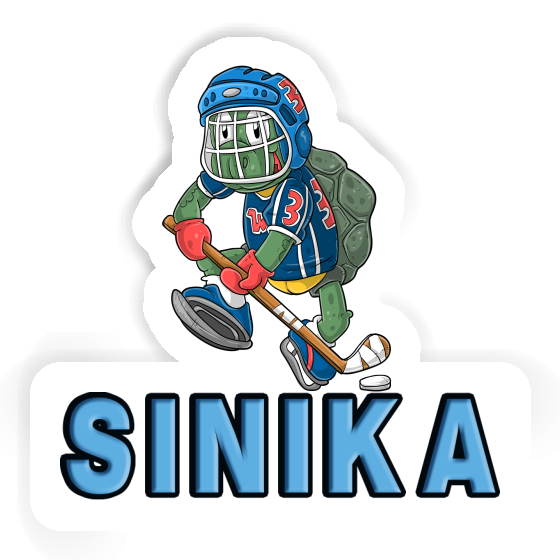 Sinika Sticker Hockey Player Laptop Image