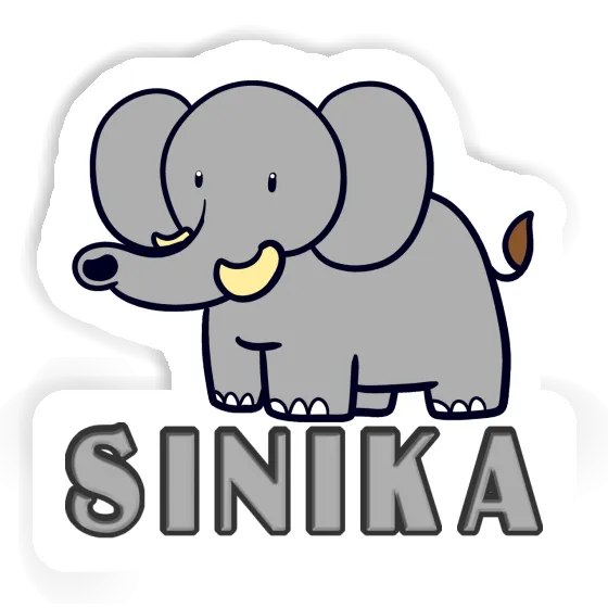 Elephant Sticker Sinika Image