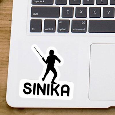 Sinika Sticker Fencer Laptop Image