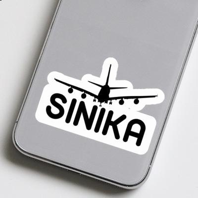 Sinika Aufkleber Flugzeug Notebook Image