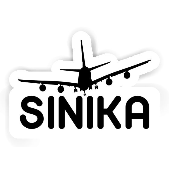 Sinika Aufkleber Flugzeug Notebook Image