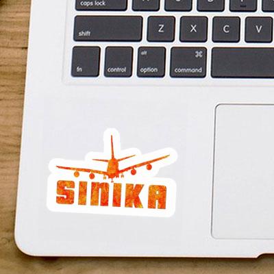 Sinika Sticker Airplane Image