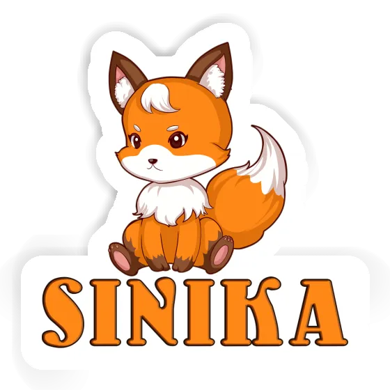 Sticker Sinika Sitting Fox Gift package Image