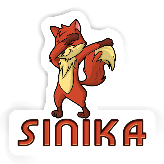 Sticker Sinika Dabbing Fox Gift package Image