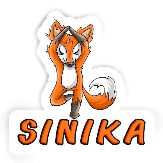 Sticker Yoga Fox Sinika Image