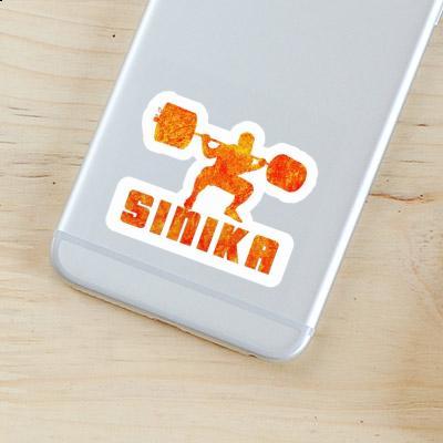 Sinika Sticker Weightlifter Laptop Image