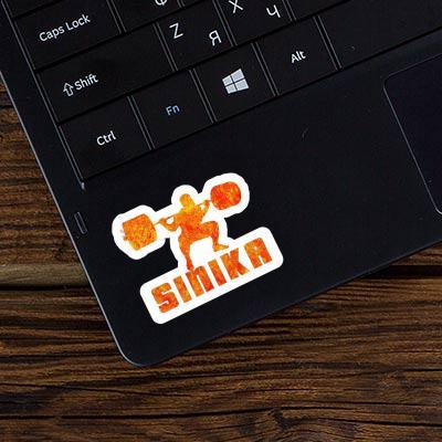 Gewichtheber Sticker Sinika Laptop Image