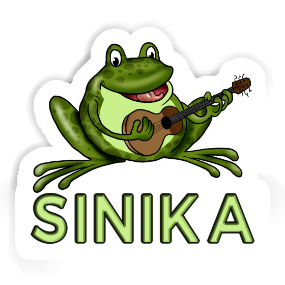 Aufkleber Sinika Gitarrenfrosch Laptop Image