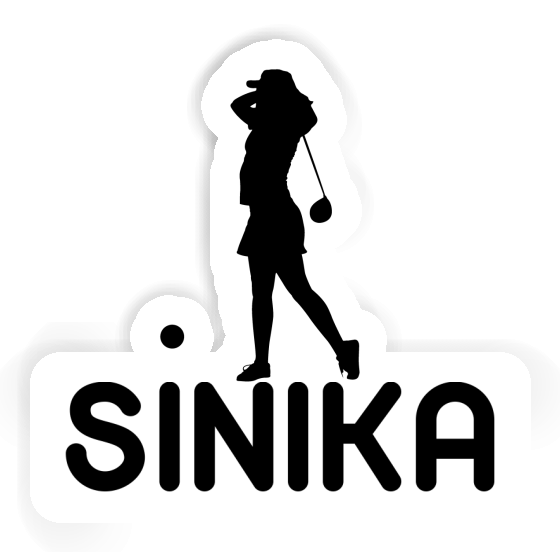 Sinika Sticker Golfer Laptop Image